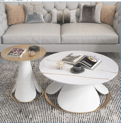 ultimo caso aziendale circa Tessuto moderno Sofa Set With Plush Cushions della flanella di cotone